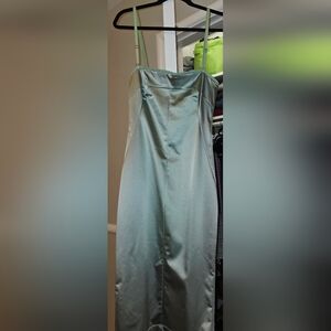 D&G Strapless Satin Dress in Sage- new with tags!